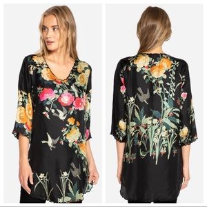 Johnny Was Silk Tunic/Dress Black, Charlotte Rose